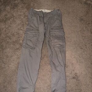 Men's Gray Cargo Pants hollister